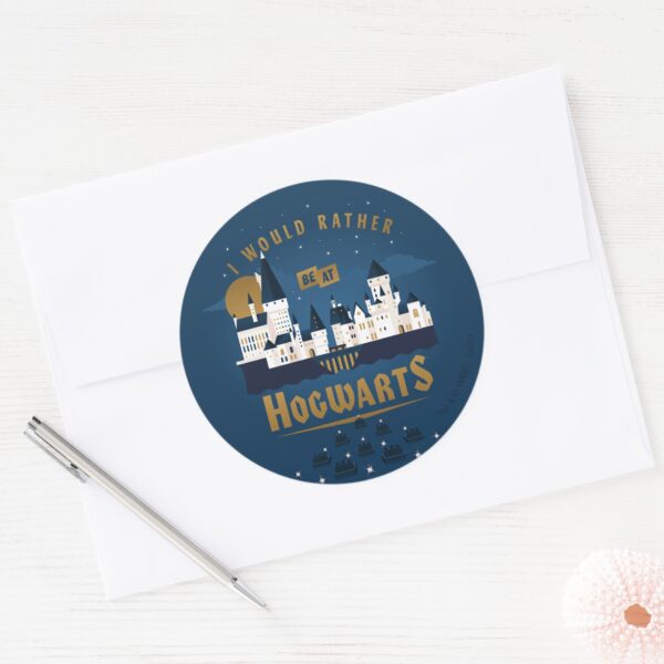 I_Would_Rather_Be_At_HOGWARTS™_Abstract_Boat_Ride_Classic_Round_Sticker_3 I Would Rather Be At HOGWARTS™ Abstract Boat Ride Classic Round Sticker