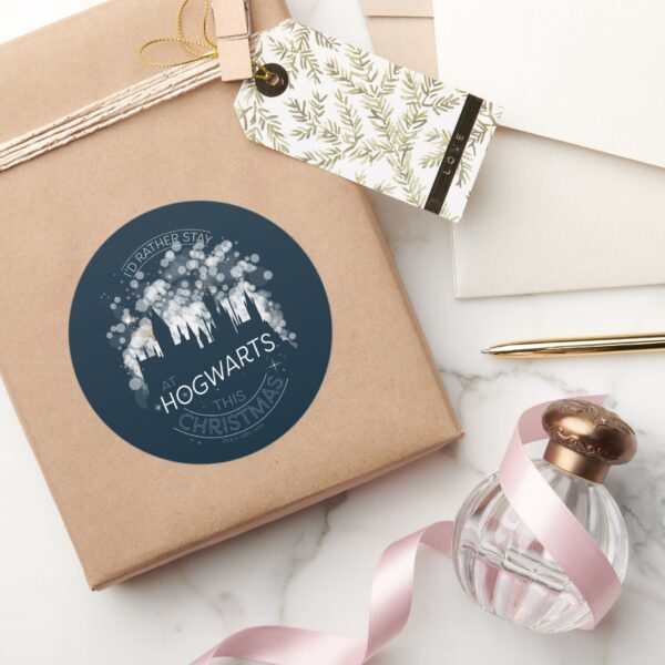 I'd_Rather_Stay_At_HOGWARTS™_Magic_Lights_Art_Classic_Round_Sticker_5 Id Rather Stay At HOGWARTS™ Magic Lights Art Classic Round Sticker