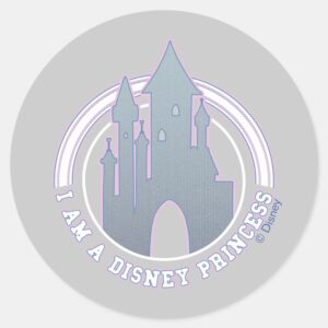 _I'm_A_Disney_Princess__Castle_Graphic_Classic_Round_Sticker_1 Im A Disney Princess Castle Graphic Classic Round Sticker