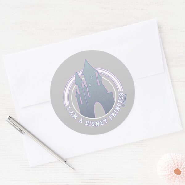 _I'm_A_Disney_Princess__Castle_Graphic_Classic_Round_Sticker_3 Im A Disney Princess Castle Graphic Classic Round Sticker