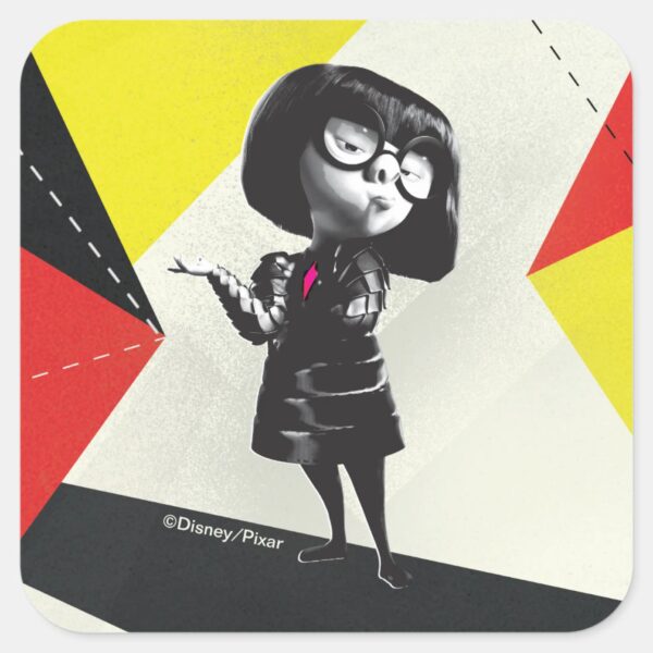 Incredibles_2___Edna_-_It's_My_Way_Square_Sticker_1 Incredibles 2 Edna Its My Way Square Sticker