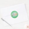 Infant Tom And Jerry Playing With Toys Classic Round Sticker