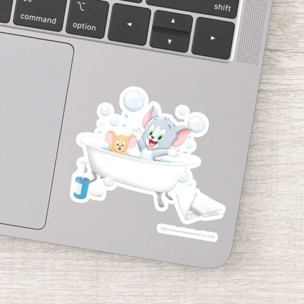 Infant_Tom_and_Jerry_Taking_a_Bath_Sticker_14 Infant Tom And Jerry Taking A Bath Sticker