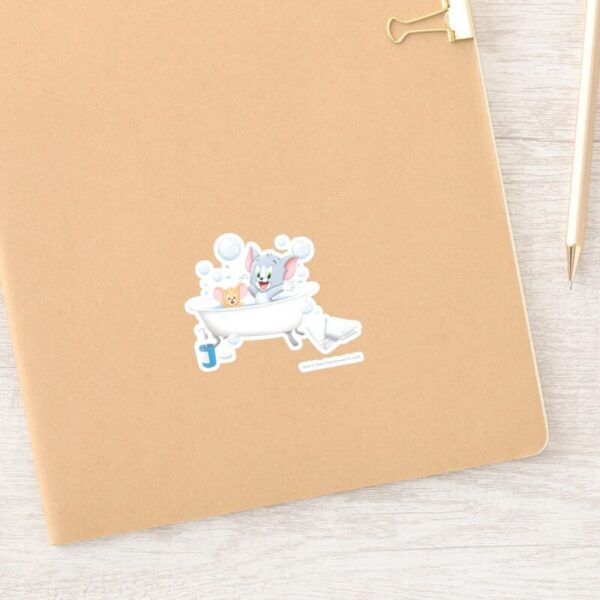 Infant_Tom_and_Jerry_Taking_a_Bath_Sticker_15 Infant Tom And Jerry Taking A Bath Sticker