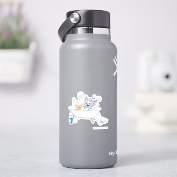 Infant_Tom_and_Jerry_Taking_a_Bath_Sticker_6 Infant Tom And Jerry Taking A Bath Sticker