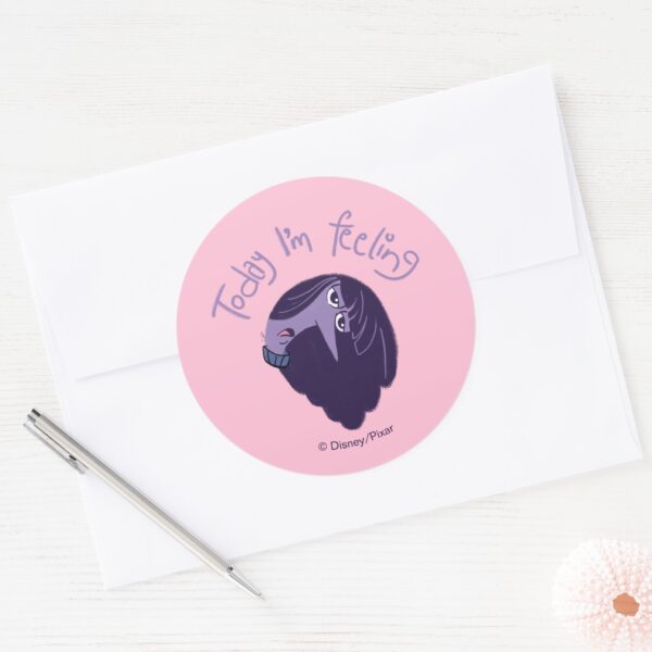 Inside Out 2 Today Im Feeling Ennui Graphic Classic Round Sticker