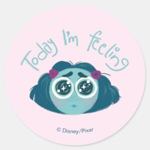 Inside Out 2 Today Im Feeling Envy Graphic Classic Round Sticker