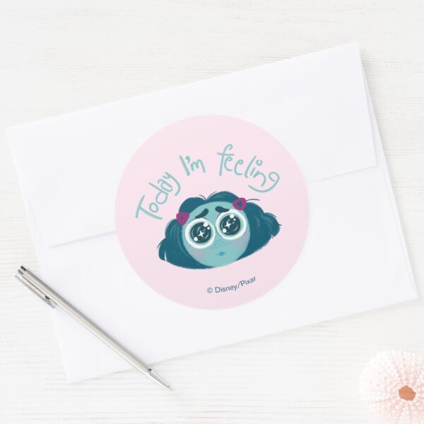Inside Out 2 Today Im Feeling Envy Graphic Classic Round Sticker