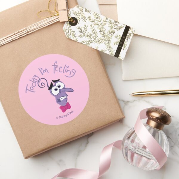 Inside Out 2 Today Im Feeling Fear Graphic Classic Round Sticker
