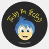 Inside Out 2 Today Im Feeling Joy Graphic Classic Round Sticker