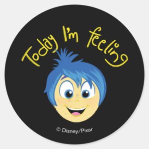 Inside Out 2 Today Im Feeling Joy Graphic Classic Round Sticker