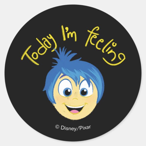 Inside Out 2 Today Im Feeling Joy Graphic Classic Round Sticker