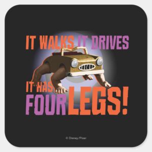 It Walks It Drives Square Sticker