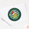 It Wouldnt Be The Holidays Without Grinch Classic Round Sticker