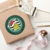 It Wouldnt Be The Holidays Without Grinch Classic Round Sticker