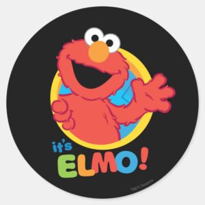 Its Elmo Classic Round Sticker