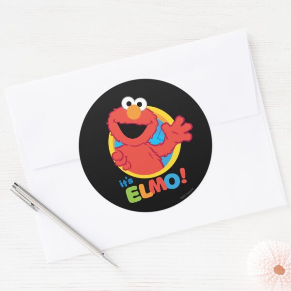 It's_Elmo_Classic_Round_Sticker_3 Its Elmo Classic Round Sticker