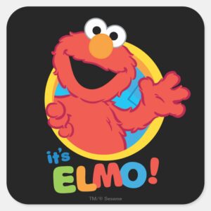 Its Elmo Square Sticker