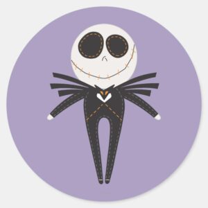 Jack_Skellington_Pook-a-Looz_Classic_Round_Sticker_2 Jack Skellington Pook A Looz Classic Round Sticker