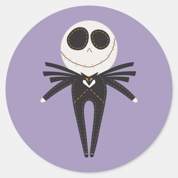Jack_Skellington_Pook-a-Looz_Classic_Round_Sticker_2 Jack Skellington Pook A Looz Classic Round Sticker