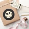 Jack_Skellington_&_Cross_Bones_Pattern_Classic_Round_Sticker_6 Jack Skellington Cross Bones Pattern Classic Round Sticker
