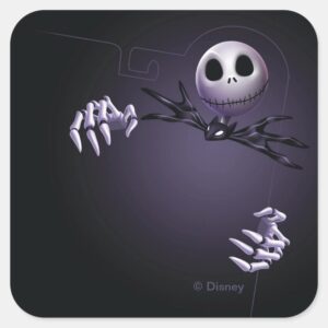 Jack_Skellington___Jack_Border_Square_Sticker_1 Jack Skellington Jack Border Square Sticker