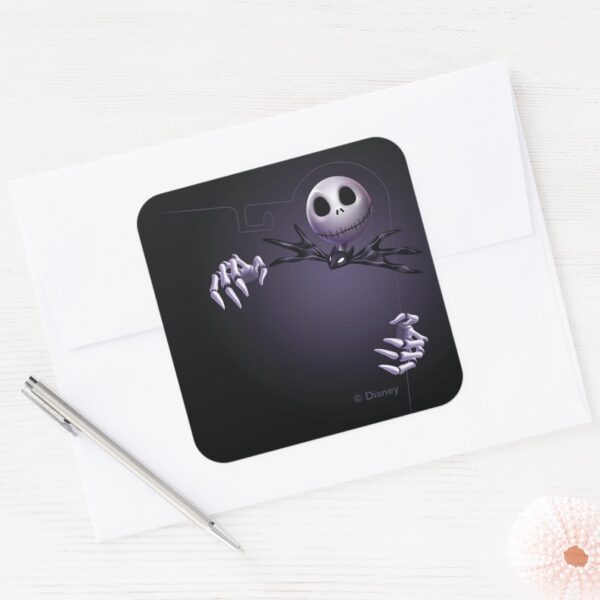 Jack_Skellington___Jack_Border_Square_Sticker_3 Jack Skellington Jack Border Square Sticker