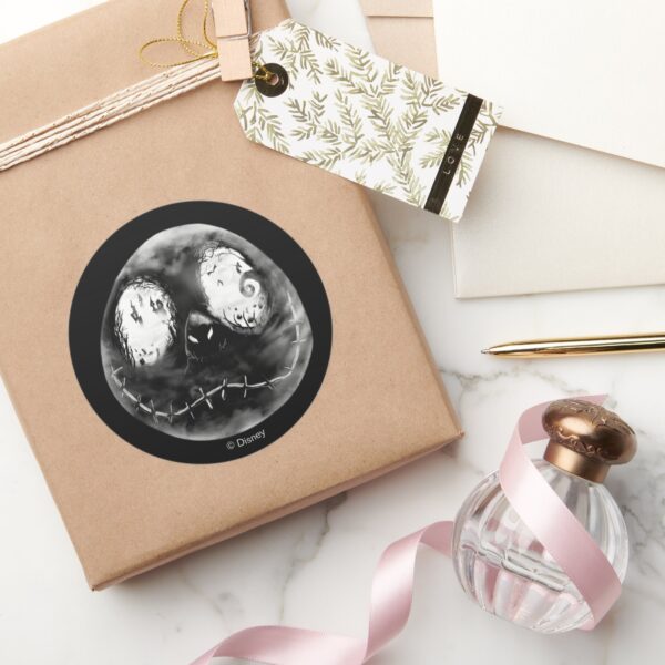 Jack_Skellington___Just_Smile_Classic_Round_Sticker_6 Jack Skellington Just Smile Classic Round Sticker