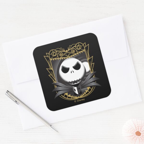 Jack_Skellington___King_Jack_Square_Sticker_4 Jack Skellington King Jack Square Sticker