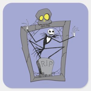 Jack Skellington RIP Square Sticker