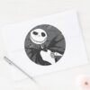Jack_Skellington___Skellington_Background_Classic_Round_Sticker_4 Jack Skellington Skellington Background Classic Round Sticker