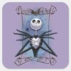 Jack_Skellington___Spider_Web_Frame_Square_Sticker_2 Jack Skellington Spider Web Frame Square Sticker