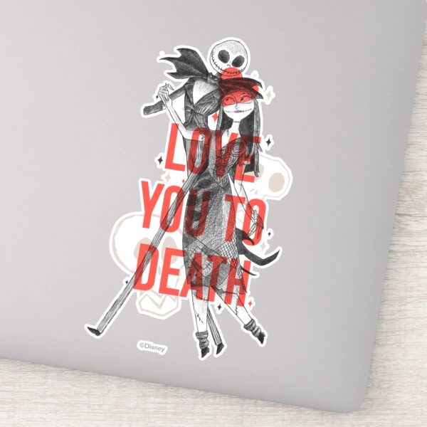 Jack_&_Sally_-_Love_You_To_Death_Typography_Sticker_9 Jack Sally Love You To Death Typography Sticker
