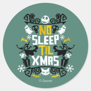 Jack Zero No Sleep Til Xmas Classic Round Sticker