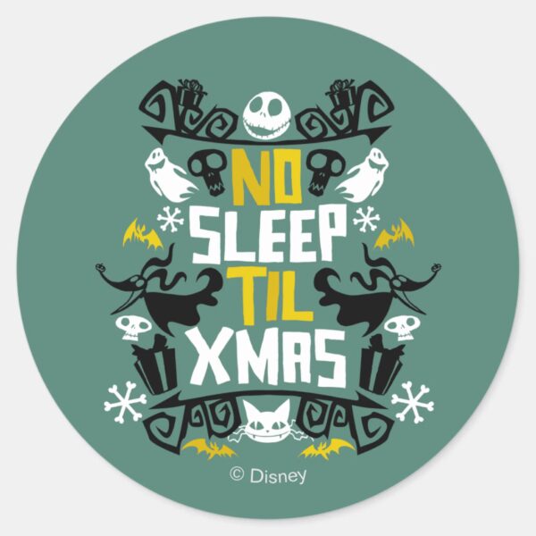 Jack_&_Zero_-_No_Sleep_'Til_Xmas_Classic_Round_Sticker_1 Jack Zero No Sleep Til Xmas Classic Round Sticker