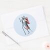 Jack And Sally Dancing Classic Round Sticker