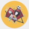Jack_and_Sally_in_Heart_Classic_Round_Sticker_1 Jack And Sally In Heart Classic Round Sticker