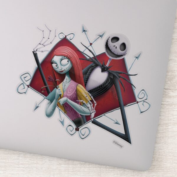 Jack_and_Sally_in_Heart_Sticker_9 Jack And Sally In Heart Sticker