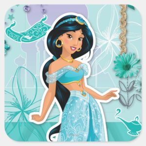 Jasmine Courageous Square Sticker