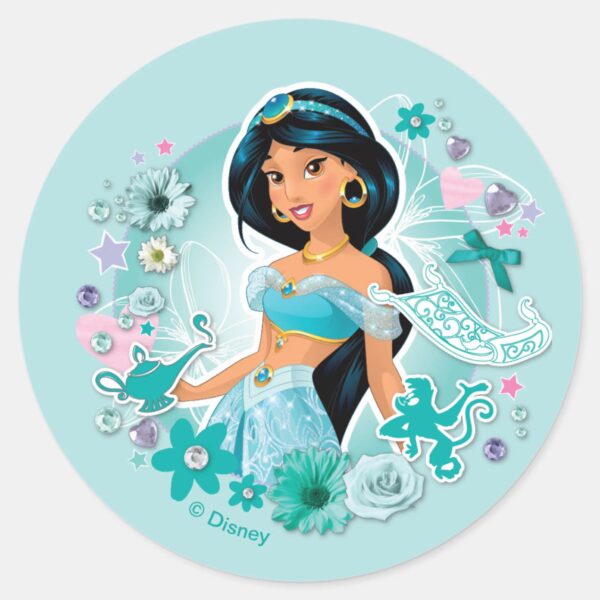 Jasmine_-_Princess_Jasmine_Classic_Round_Sticker_1 Jasmine Princess Jasmine Classic Round Sticker