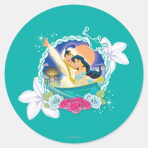 Jasmine Ready For Adventure Classic Round Sticker