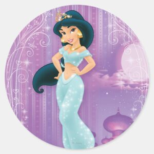 Jasmine_Princess_Classic_Round_Sticker_1 Jasmine Princess Classic Round Sticker