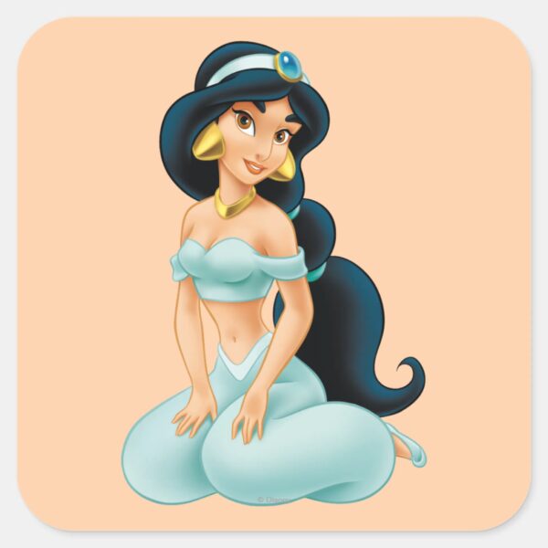 Jasmine Sitting Square Sticker