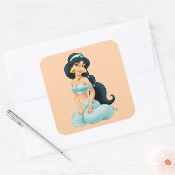 Jasmine Sitting Square Sticker