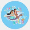 Jasmine Aladdin Carpet Ride A Whole New World Classic Round Sticker