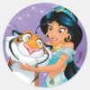 Jasmine Besties Rule Classic Round Sticker