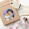 Jasmine Besties Rule Classic Round Sticker