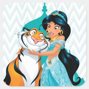 Jasmine And Rajah Square Sticker