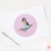 Jasmine_on_Magic_Carpet_Classic_Round_Sticker_3 Jasmine On Magic Carpet Classic Round Sticker