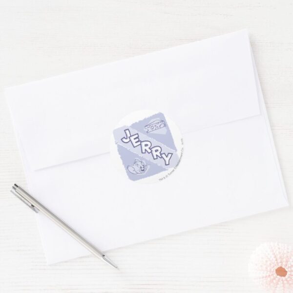 Jerry Blue Cheese Logo Classic Round Sticker